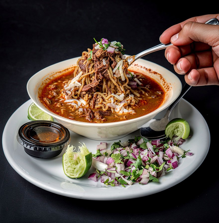 Birria Ramen at Tequila Burrito Bar in Eugene, OR